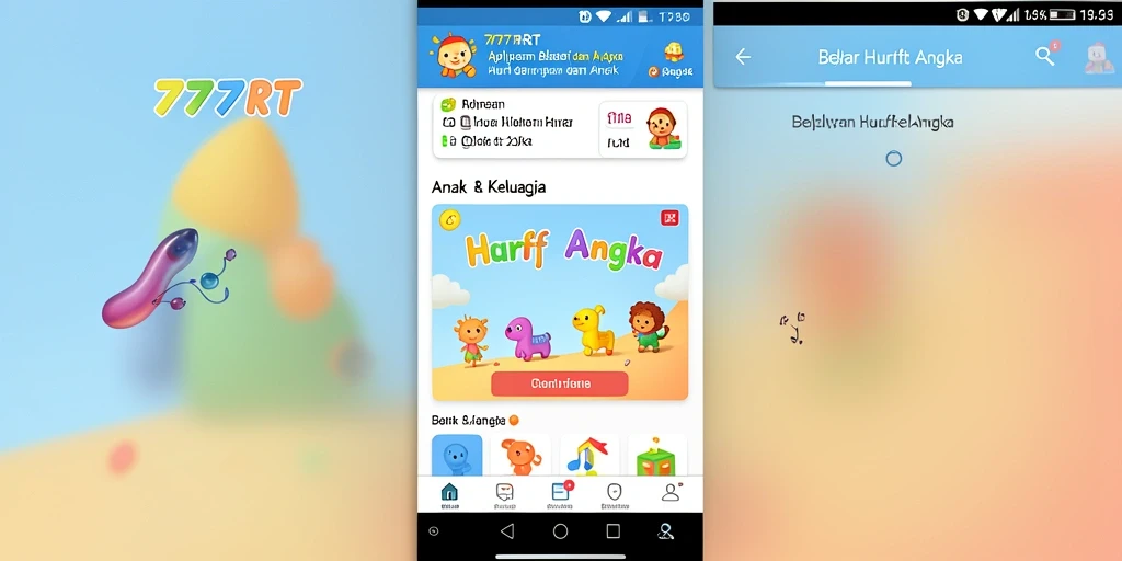Tampilan antarmuka aplikasi 777RT yang menarik dan edukatif.