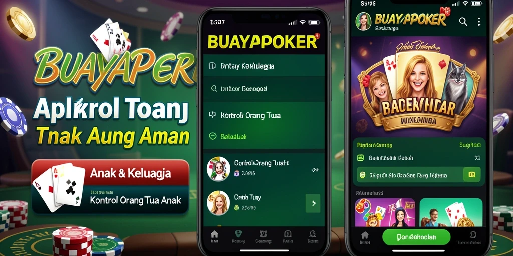 Screenshot aplikasi BUAYAPOKER menampilkan fungsi kontrol orang tua yang intuitif.