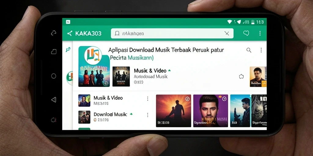 Antarmuka KAKA303 menampilkan fungsi Download Musik yang mudah digunakan.