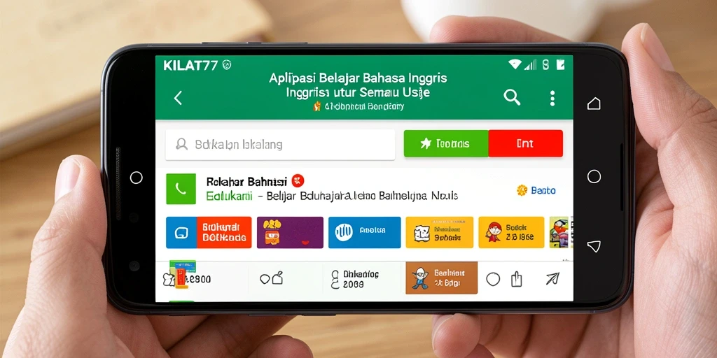 Antarmuka pengguna KILAT77 yang menarik dan interaktif.