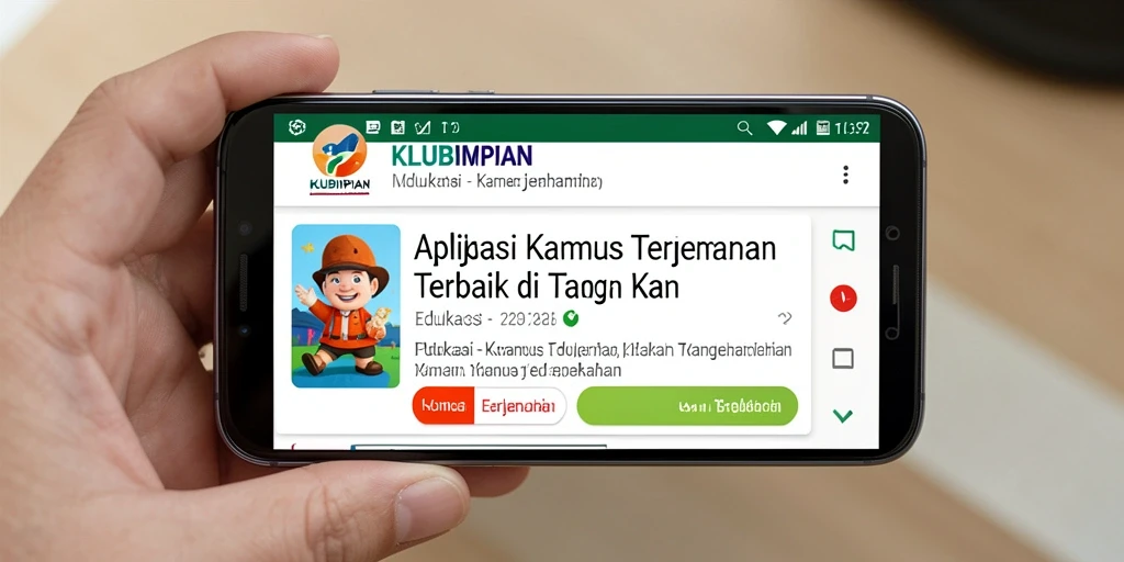 Tampilan antarmuka KLUBIMPIAN yang sederhana dan fungsional.