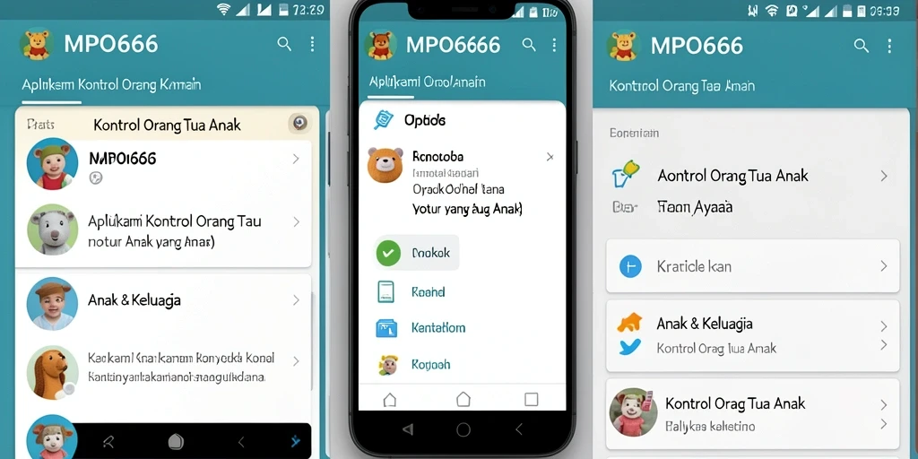 Antarmuka aplikasi MPO666 untuk kontrol orang tua yang efisien.