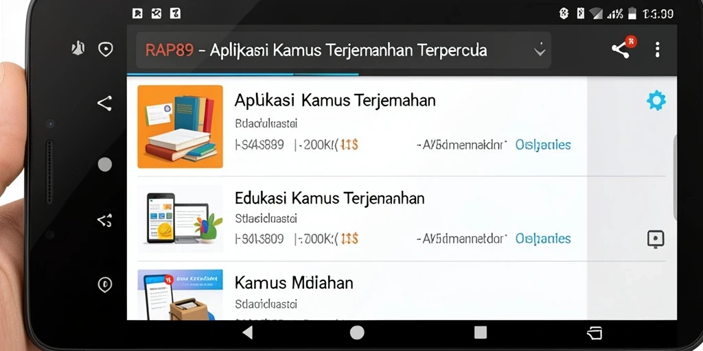 Tampilan antarmuka RAP89 yang sederhana dan fungsional.
