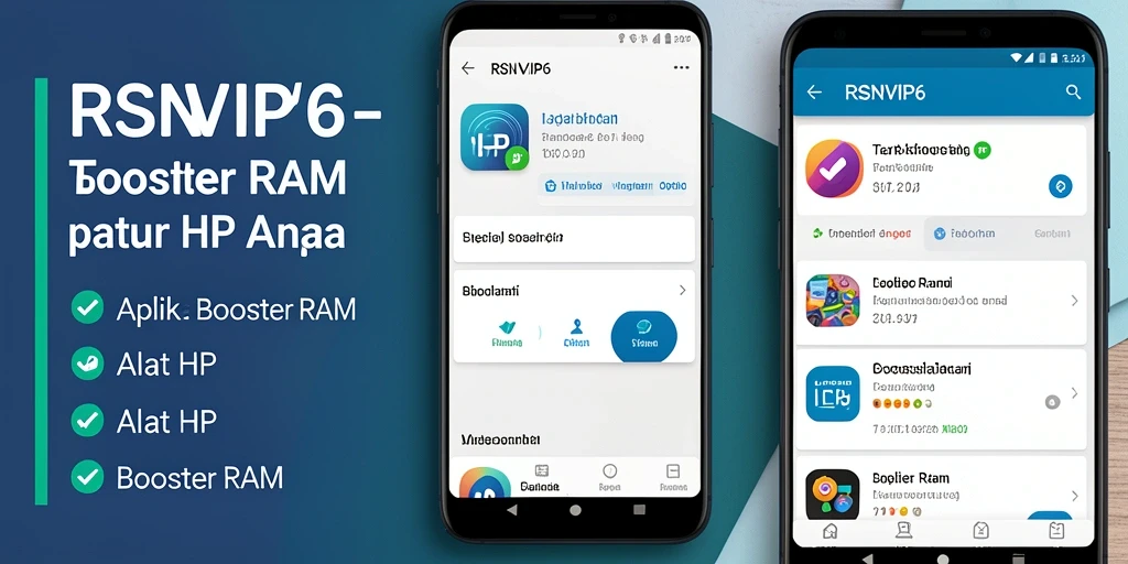 Tampilan antarmuka RSNVIP6 yang intuitif dan fungsional untuk Booster RAM.
