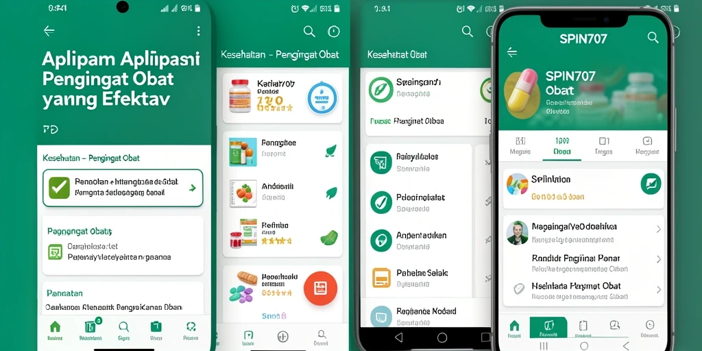 Tampilan antarmuka utama SPIN707 yang sederhana dan informatif.