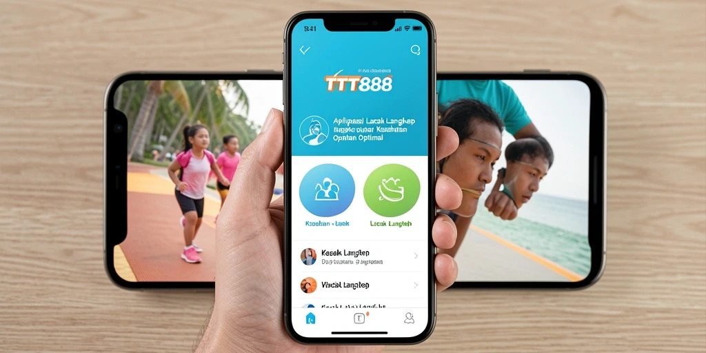 Tampilan antarmuka TTT888 yang menarik dan fungsional untuk Lacak Langkah.
